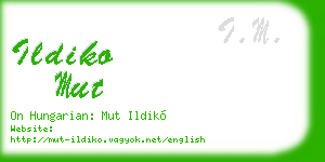 ildiko mut business card